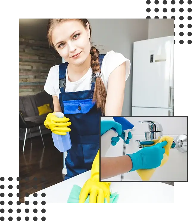 HHC-Cleaning service with professional equipment during work