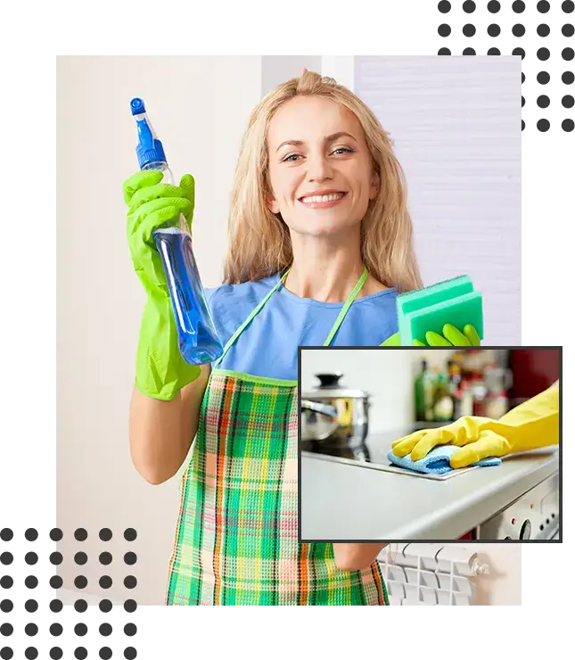 HHC-Woman cleaning house