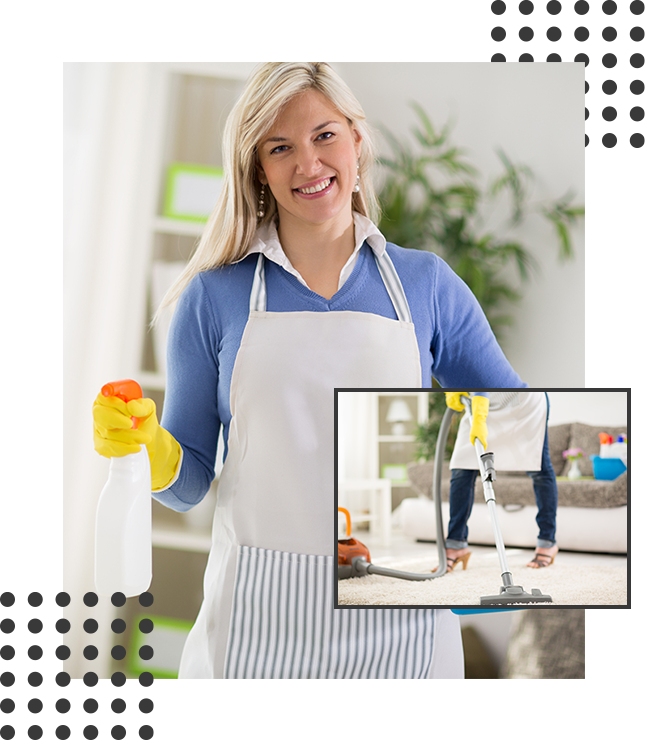HHC-Woman from cleaning services