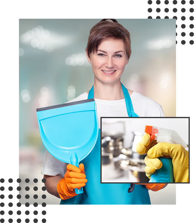 HHC-cleaning-lady-stands-against-the-background-of-a-New-Year-interior